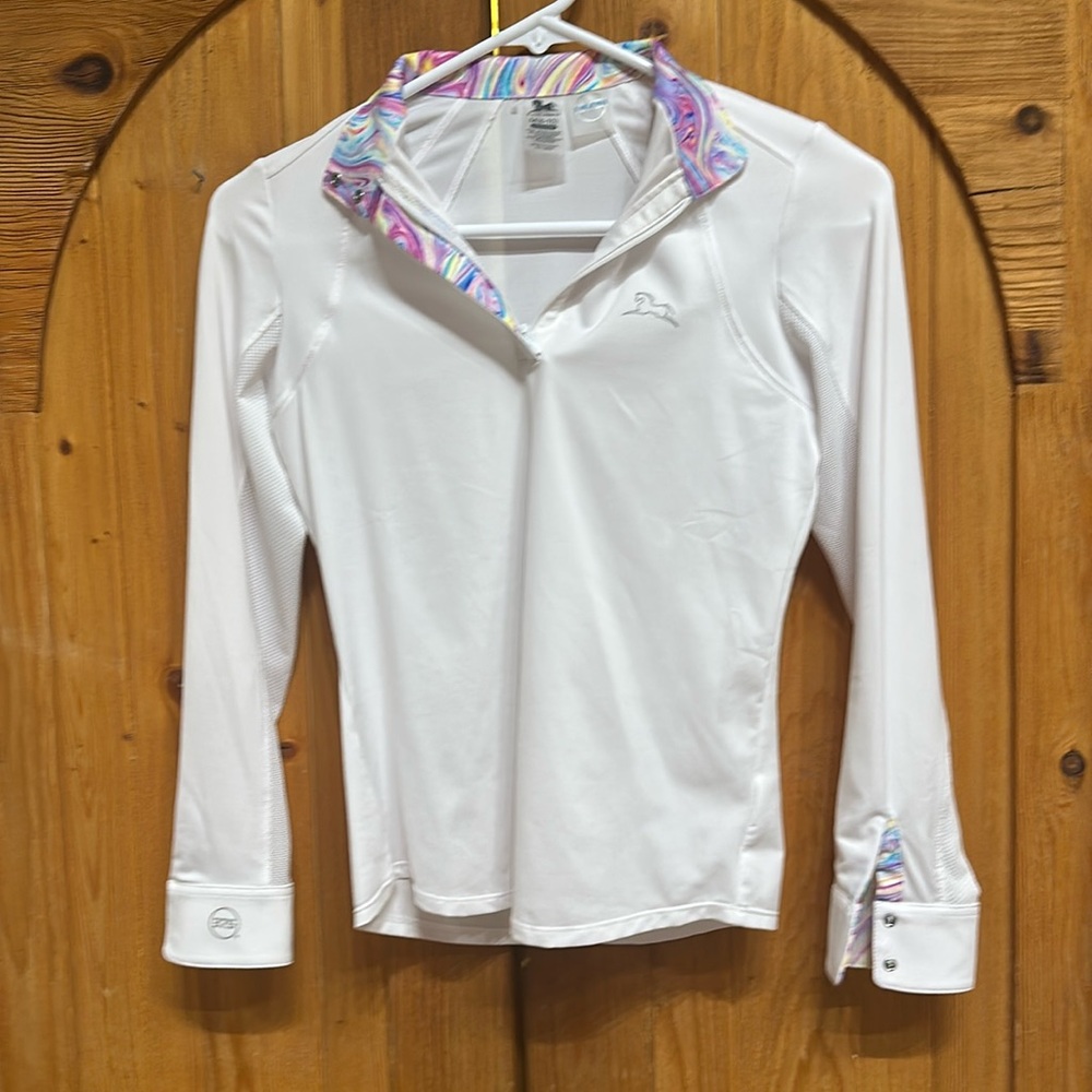 Equestrian girls long-sleeved show shirt